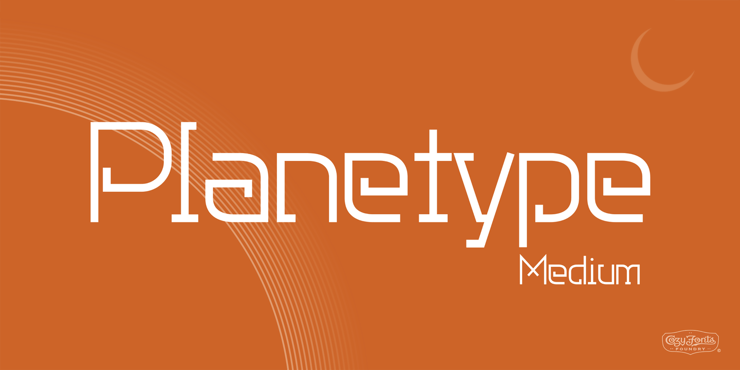Example font Planetype #7